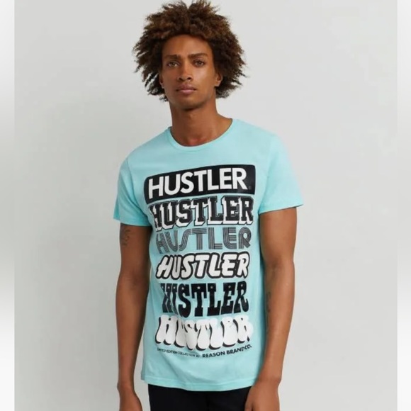 Aqua Hustler Tee - Size XL - Picture 2 of 3
